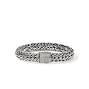 Icon Bracelet, Sterling Silver, Diamonds, 10.5MM|BUP9994042DI